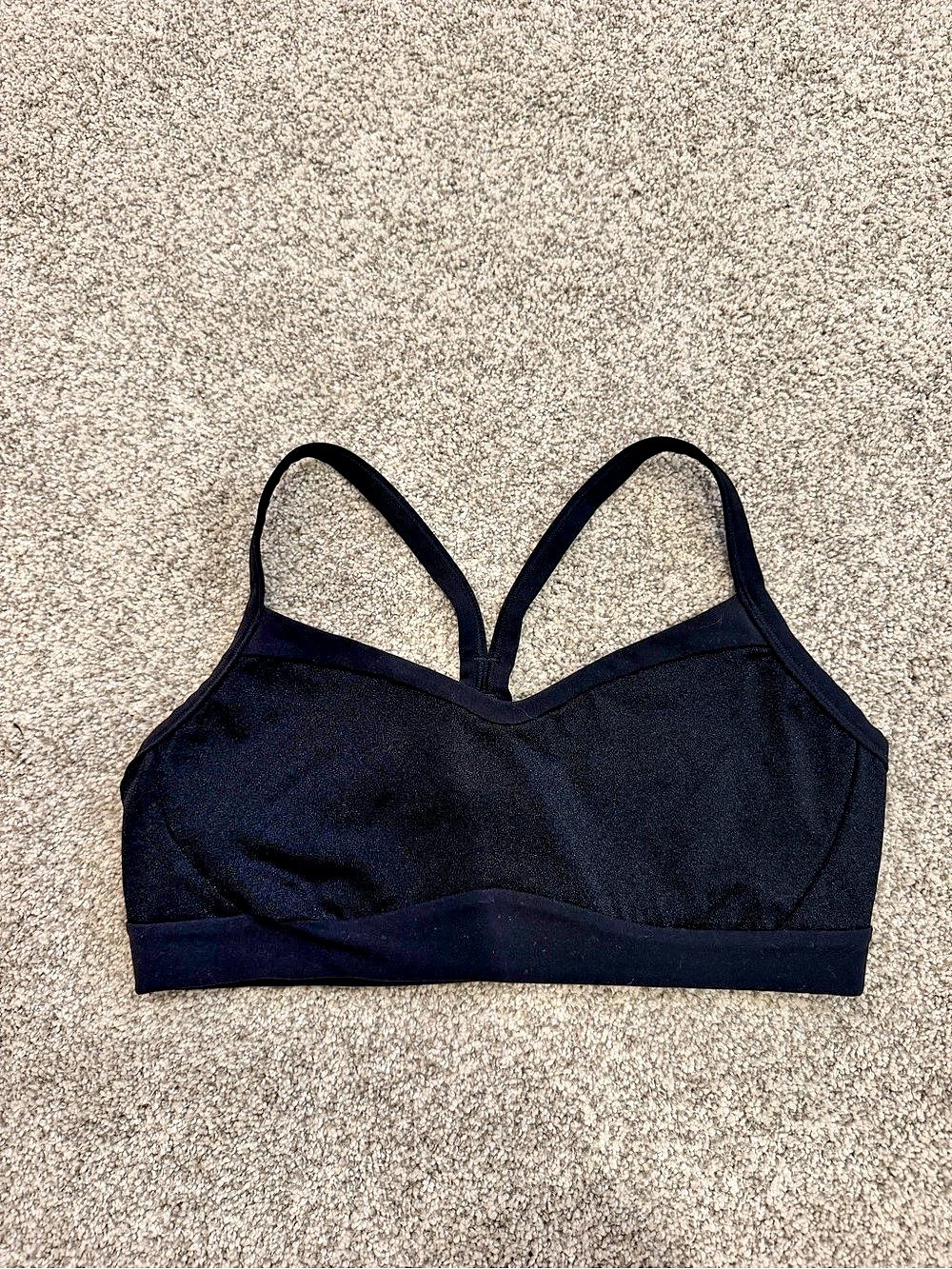 Athleta Solace Sports Bra Black Small